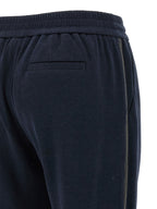 Brunello Cucinelli Blue Cotton Joggers (Workout Pants)