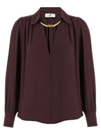 Elisabetta Franchi Purple Viscose Blouse