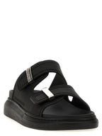 Alexander McQueen Black Rubber Slides