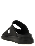 Alexander McQueen Black Rubber Slides