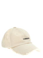 Jacquemus White Cotton Cap (Baseball Hat)