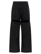 The Attico Black Cotton Jeans Denim