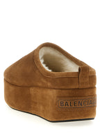 Balenciaga Brown Calfskin Mules