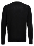 MA'RY'YA Black Virgin Wool Cardigan