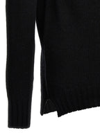 MA'RY'YA Black Virgin Wool Cardigan