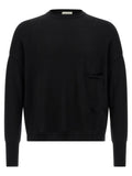 MA'RY'YA Black Virgin Wool Cardigan