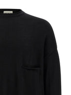 MA'RY'YA Black Virgin Wool Cardigan