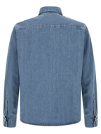 Ami Paris Blue Cotton Blouse