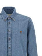 Ami Paris Blue Cotton Blouse