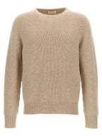 MA'RY'YA Beige Virgin Wool Cardigan