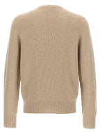 MA'RY'YA Beige Virgin Wool Cardigan