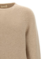 MA'RY'YA Beige Virgin Wool Cardigan