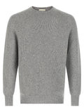 MA'RY'YA Gray Virgin Wool Cardigan