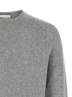 MA'RY'YA Gray Virgin Wool Cardigan