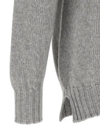 MA'RY'YA Gray Virgin Wool Cardigan