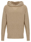 MA'RY'YA Beige Virgin Wool Cardigan