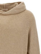 MA'RY'YA Beige Virgin Wool Cardigan