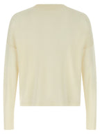 MA'RY'YA White Virgin Wool Cardigan