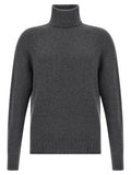 MA'RY'YA Gray Virgin Wool Cardigan