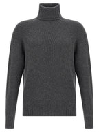 MA'RY'YA Gray Virgin Wool Cardigan