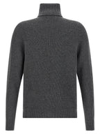 MA'RY'YA Gray Virgin Wool Cardigan