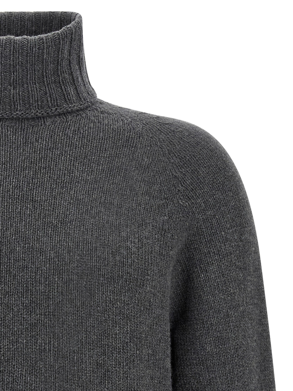 MA'RY'YA Gray Virgin Wool Cardigan