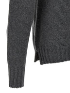 MA'RY'YA Gray Virgin Wool Cardigan