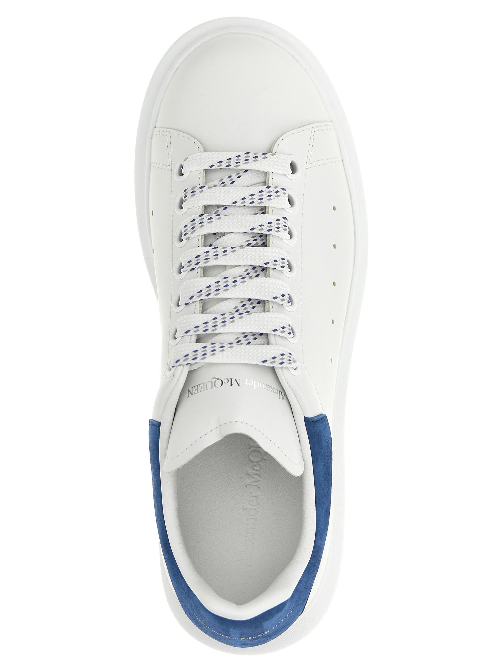 Blue Calfskin Chunky Sneakers