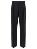 Dries Van Noten Blue Wool Dress Pants