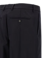 Dries Van Noten Blue Wool Dress Pants