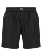 Dolce & Gabbana Black Polyamide Swim Shorts