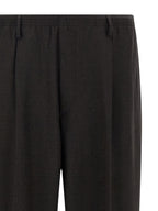 CELLAR DOOR Brown Wool Casual Pants