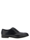 Doucal's Black Calfskin Oxfords And Derbies