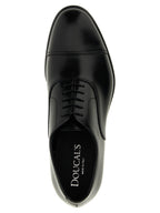 Doucal's Black Calfskin Oxfords And Derbies
