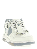 Gray Leather Low Top Sneakers