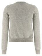 Maison Kitsuné Gray Virgin Wool Cardigan
