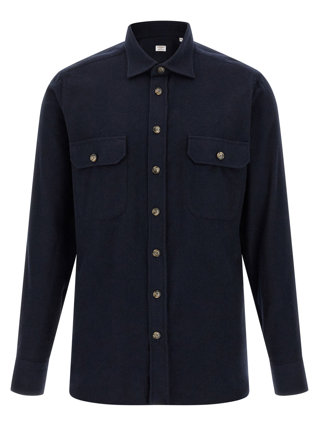 BORRIELLO Blue Cotton Blouse