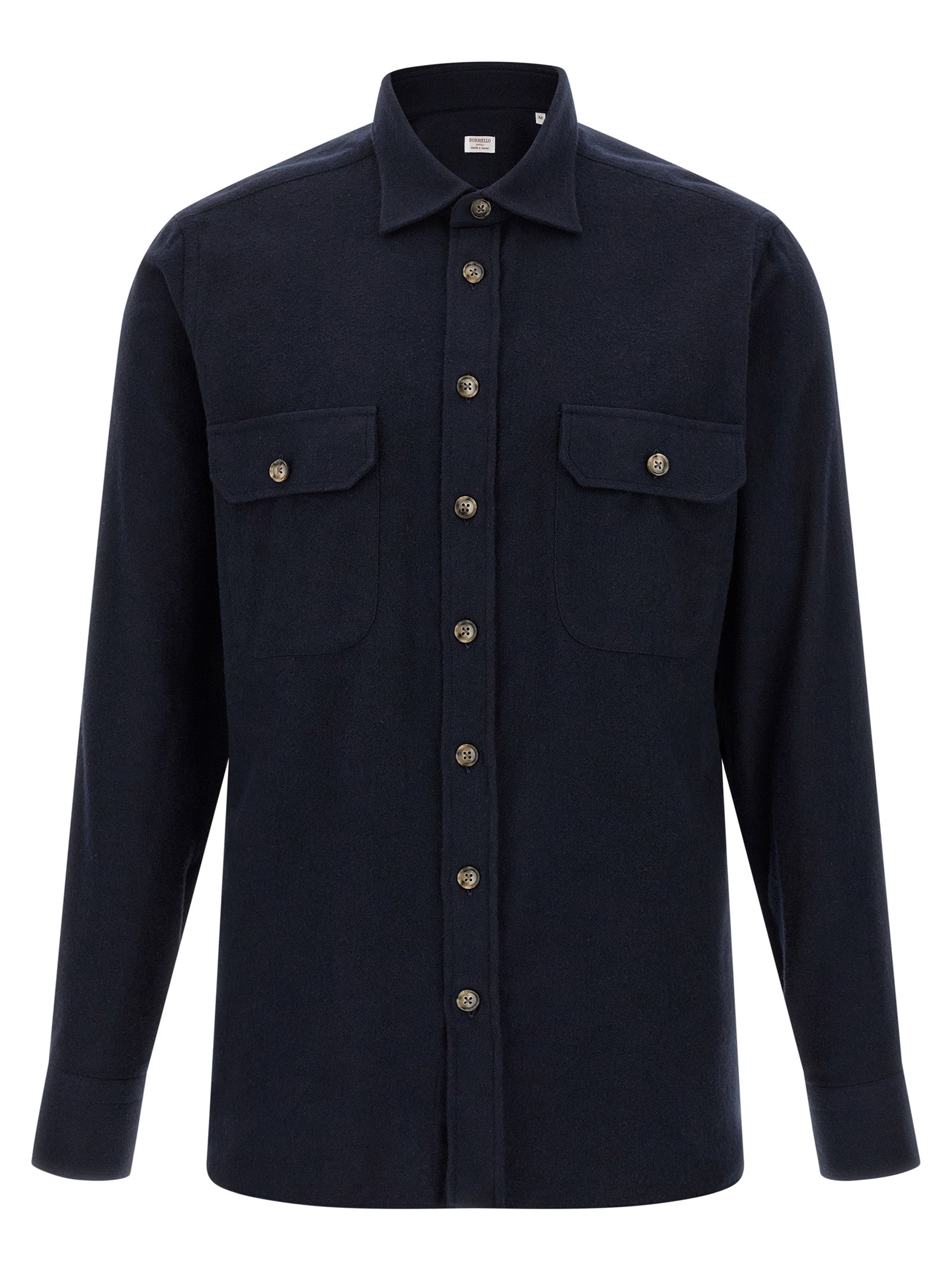 BORRIELLO Blue Cotton Blouse