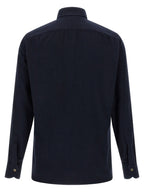 BORRIELLO Blue Cotton Blouse