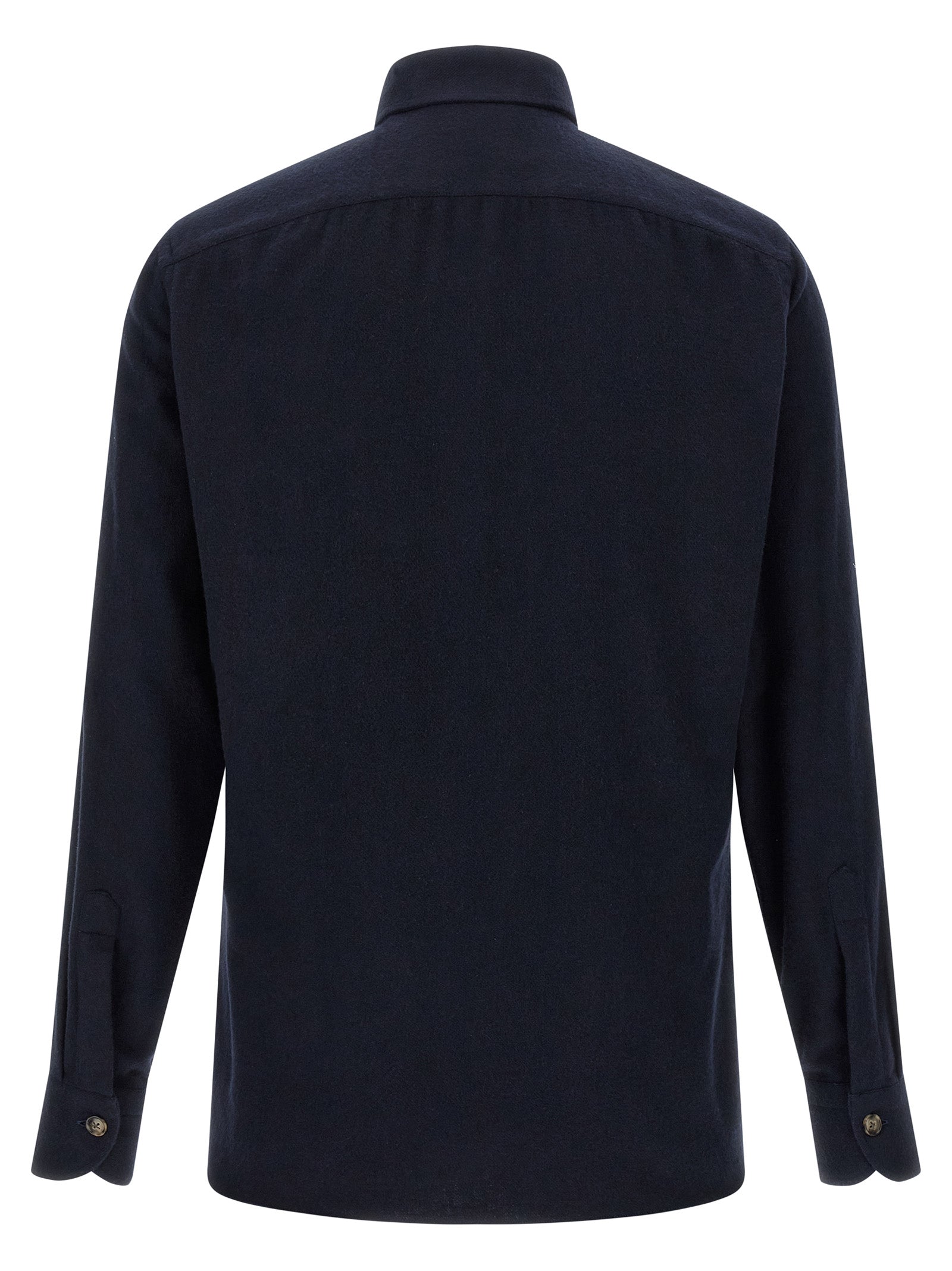 BORRIELLO Blue Cotton Blouse