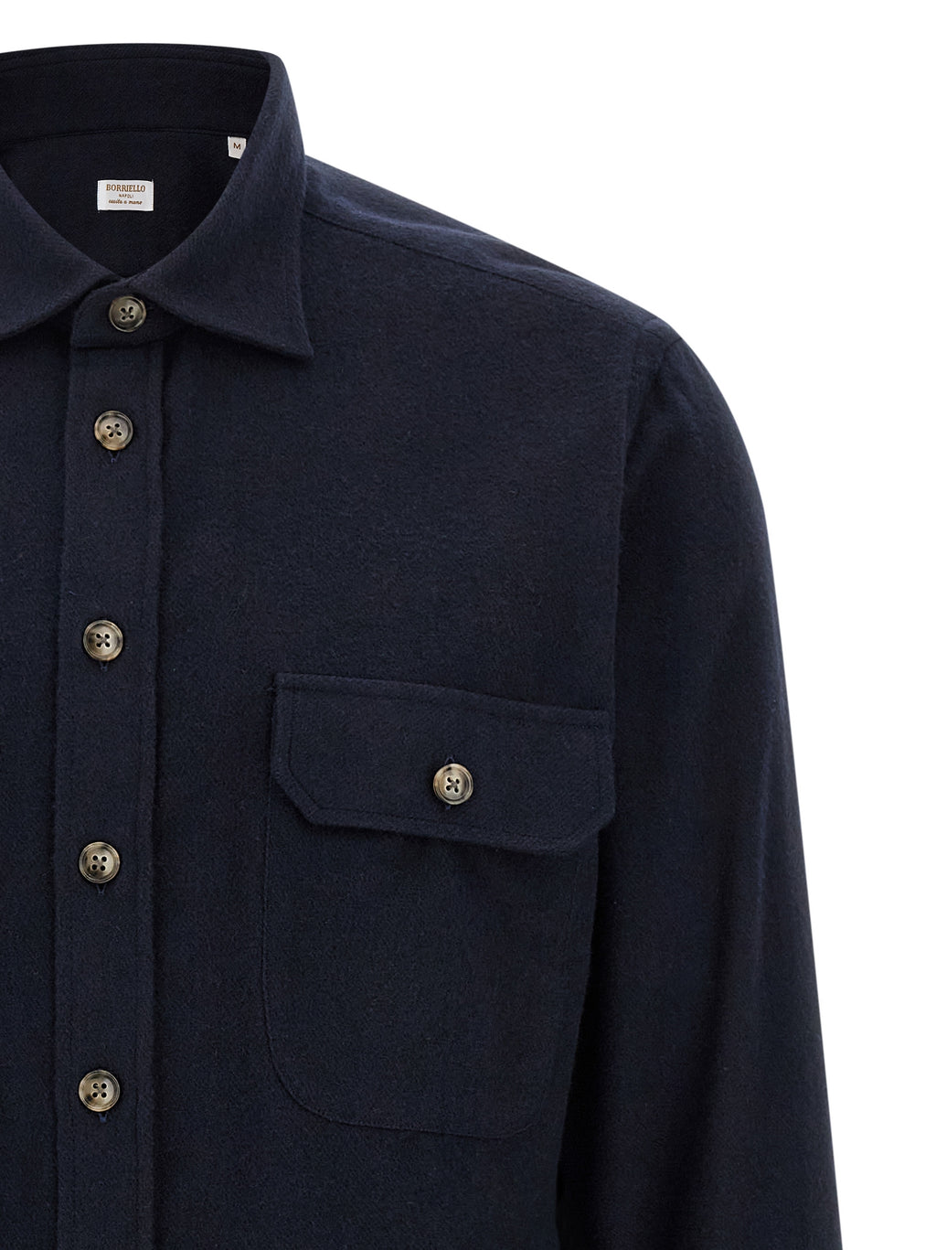 BORRIELLO Blue Cotton Blouse