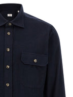 BORRIELLO Blue Cotton Blouse