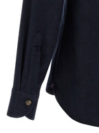 BORRIELLO Blue Cotton Blouse