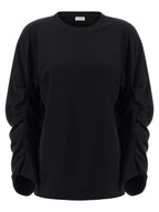 Dries Van Noten Black Cotton Long Sleeve T-Shirt