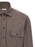 BORRIELLO Brown Cotton Blouse