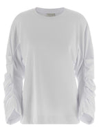 Dries Van Noten White Cotton Long Sleeve T-Shirt