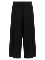 Issey Miyake Black Cotton Casual Pants