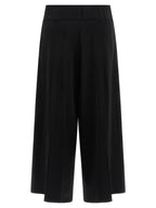 Issey Miyake Black Cotton Casual Pants