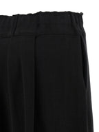 Issey Miyake Black Cotton Casual Pants