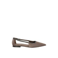 Brunello Cucinelli Gray Leather Flats